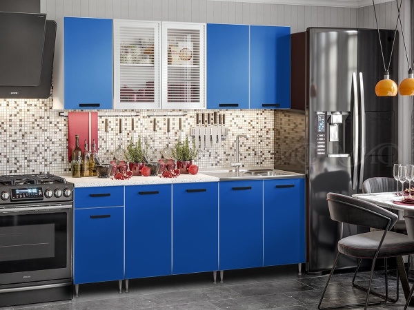 Кухонный Гарнитур Риана-1 Синий 1600/1700/1800/2000 мм